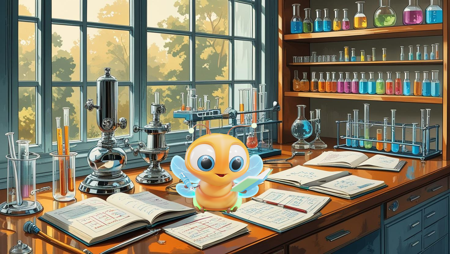 limi the firefly in a science lab